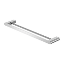 NERO BIANCA NON-HEATED DOUBLE TOWEL RAIL CHROME (AVAILABLE IN 600MM AND 800MM)