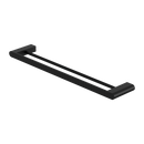 NERO BIANCA NON-HEATED DOUBLE TOWEL RAIL MATTE BLACK (AVAILABLE IN 600MM AND 800MM)