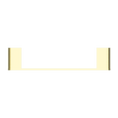 NERO BIANCA HAND TOWEL RAIL 300MM BRUSHED GOLD