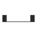 NERO BIANCA HAND TOWEL RAIL 300MM MATTE BLACK