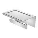 NERO BIANCA TOILET ROLL HOLDER WITH PHONE HOLDER 185MM CHROME