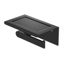 NERO BIANCA TOILET ROLL HOLDER WITH PHONE HOLDER 185MM MATTE BLACK