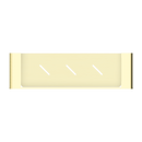 NERO BIANCA METAL SHOWER SHELF 423MM BRUSHED GOLD