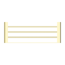 NERO BIANCA NON-HEATED TOWEL RACK 600MM BRUSHED GOLD