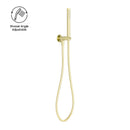NERO ZEN SHOWER ON BRACKET BRUSHED GOLD