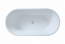POSEIDON OVIA FREESTANDING BATHTUB GLOSS BLACK AND WHITE (AVAILABLE IN 1500MM AND 1700MM)