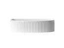 OTTI ARCHIE FLUTED ABOVE COUNTER CERAMIC BASIN GLOSS WHITE 415MM