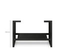 OTTI BYRON BLACK OAK 600MM SINGLE BOWL FLOOR STANDING VANITY