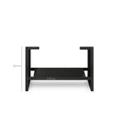 OTTI BYRON BLACK OAK 900MM SINGLE BOWL FLOOR STANDING VANITY