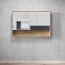 OTTI BYRON NATURAL OAK MIRROR SHAVING CABINET 1200MM