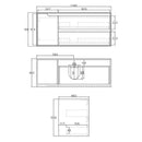 OTTI BYRON NATURAL OAK 1200MM SINGLE BOWL FLOOR STANDING VANITY