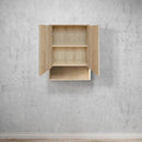 OTTI BYRON NATURAL OAK MIRROR SHAVING CABINET 600MM