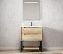 OTTI BYRON NATURAL OAK 750MM SINGLE BOWL FLOOR STANDING VANITY