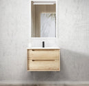 OTTI BYRON NATURAL OAK 750MM SINGLE BOWL WALL HUNG VANITY