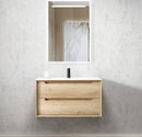 OTTI BYRON NATURAL OAK 900MM SINGLE BOWL WALL HUNG VANITY