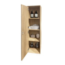 OTTI BYRON WALL HUNG TALL BOY 350MM X 1200MM NATURAL OAK