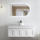 OTTI HAMPTON MARK II MATTE WHITE 1200MM SINGLE BOWL WALL HUNG VANITY