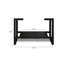 OTTI MARLO MATTE BLACK 600MM SINGLE BOWL FLOOR STANDING VANITY