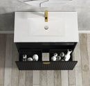 OTTI MARLO MATTE BLACK 600MM SINGLE BOWL FLOOR STANDING VANITY