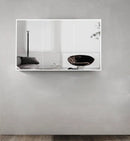 OTTI MOONLIGHT LED MATTE WHITE WALL HUNG SHAVING CABINET 1200MM