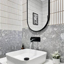 OTTI NOOSA BLACK OVAL MIRROR 900X450MM