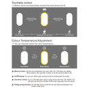 OTTI NOOSA FRAMELESS OVAL LED MIRROR 3 COLOUR LIGHTS 450X900MM