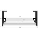 OTTI NOOSA MATTE WHITE 1500MM DOUBLE BOWL FLOOR STANDING VANITY