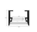 OTTI NOOSA MATTE WHITE 600MM SINGLE BOWL FLOOR STANDING VANITY