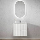 OTTI NOOSA MATTE WHITE 600MM SINGLE BOWL WALL HUNG VANITY
