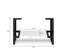 OTTI NOOSA MATTE WHITE 750MM SINGLE BOWL FLOOR STANDING VANITY
