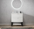 OTTI NOOSA MATTE WHITE 750MM SINGLE BOWL FLOOR STANDING VANITY