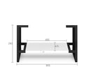 OTTI NOOSA MATTE WHITE 900MM SINGLE BOWL FLOOR STANDING VANITY
