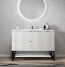 OTTI NOOSA MATTE WHITE 1200MM SINGLE BOWL FLOOR STANDING VANITY