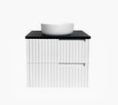 OTTI NOOSA MATTE WHITE 600MM SINGLE BOWL WALL HUNG VANITY