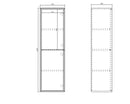 OTTI NOOSA WALL HUNG TALL BOY 350MM X 1200MM MATTE WHITE