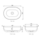 OTTI PORTOFINO SOLID SURFACE BASIN MATTE WHITE 500MM