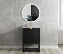 OTTI MARLO MATTE BLACK 600MM SINGLE BOWL FLOOR STANDING VANITY