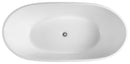 POSEIDON OLIVIA FREE STANDING BATHTUB GLOSS WHITE (AVAILABLE IN 1000MM, 1300MM ,1530MM AND 1690MM)