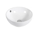POSEIDON ABOVE COUNTER BASIN GLOSS WHITE 380MM
