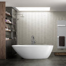 POSEIDON VEDA FREE STANDING BATHTUB MATTE WHITE 1690MM