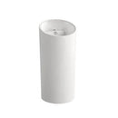 POSEIDON FREESTANDING ROUND CERAMIC BASIN GLOSS WHITE 960MM