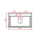 CETO FREMANTLE MATTE WHITE 750MM SINGLE BOWL WALL HUNG VANITY