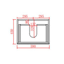 CETO FREMANTLE MATTE WHITE 600MM SINGLE BOWL WALL HUNG VANITY