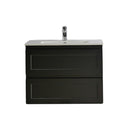 CETO FREMANTLE MATTE BLACK 750MM SINGLE BOWL WALL HUNG VANITY