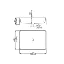 POSEIDON QUARTZ ART BASIN MATTE WHITE 510MM