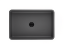 POSEIDON QUARTZ ART BASIN MATTE BLACK 600MM