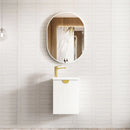 OTTI ENSUITE FLUTED 400MM SPACE SAVING SINGLE BOWL WALL HUNG VANITY WITH CERAMIC TOP