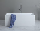 POSEIDON THEO BACK TO WALL BATH NON OVERFLOW GLOSS WHITE (AVAILABLE IN 1000MM, 1200MM, 1300MM, 1400MM, 1500MM AND 1700MM)
