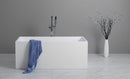 POSEIDON THEO BACK TO WALL BATHTUB MATTE WHITE (AVAILABLE IN 1500MM AND 1700MM)