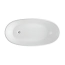 POSEIDON VEDA FREE STANDING BATHTUB MATTE WHITE 1690MM